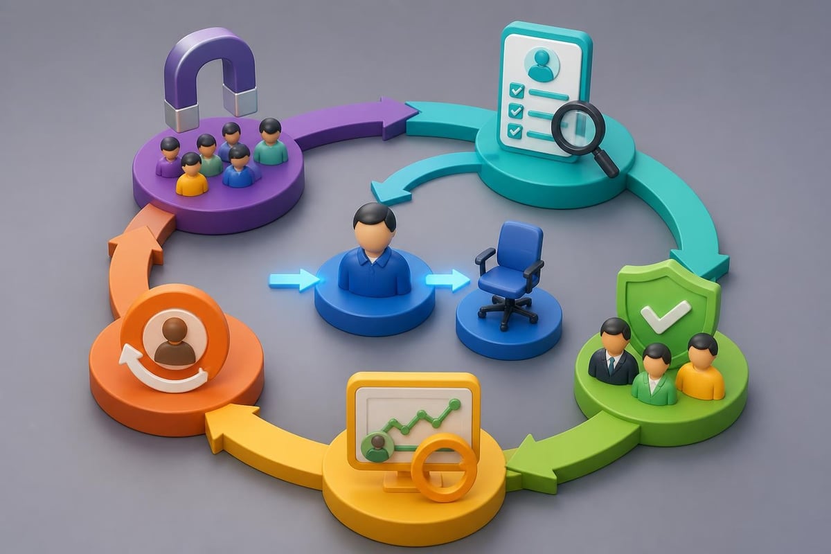 On demand recruitment process flow