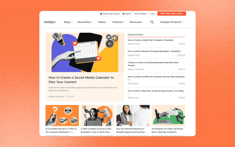 Blog Design Best Practices From HubSpot