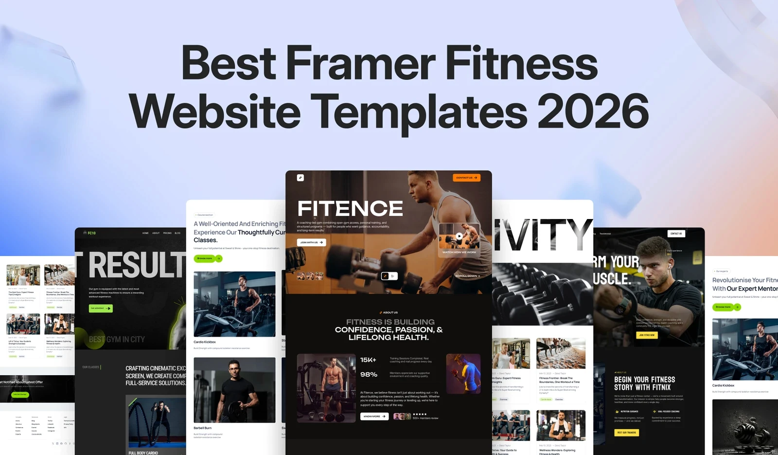 Best Framer Fitness Website Templates in 2026