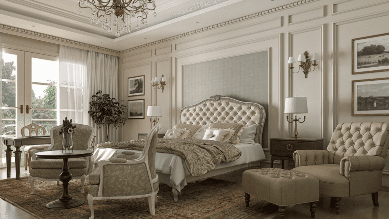 Colonial-Era Inspired Room
