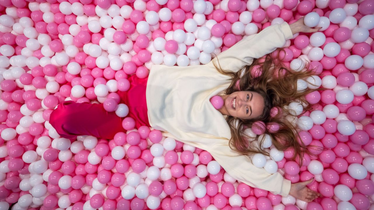 Woman looking at camera