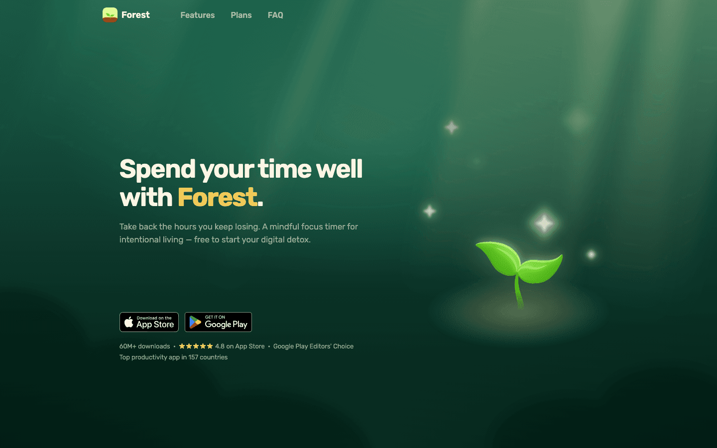 Forest app screenshot