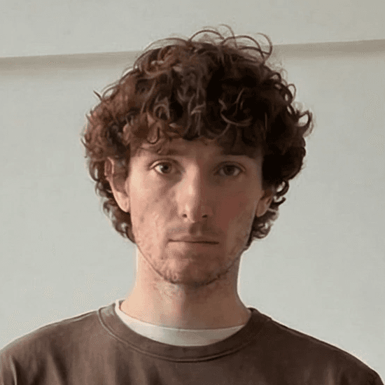 A photo of man in brown