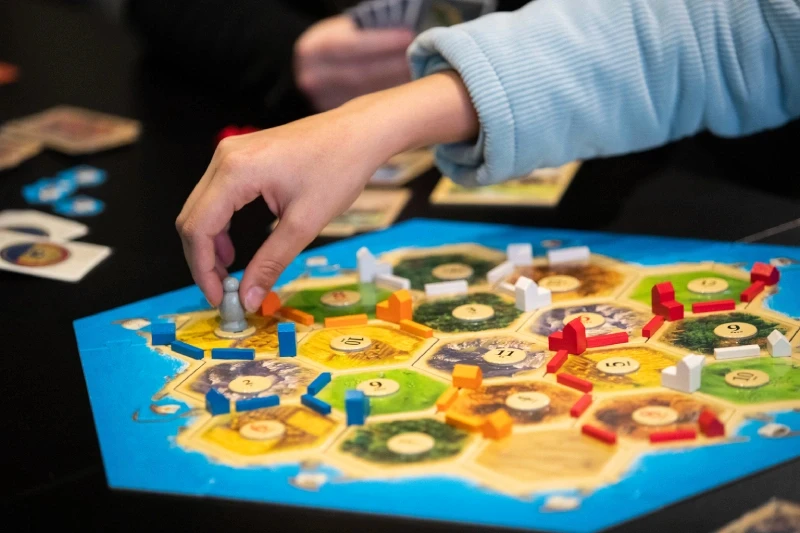 Close up shot of a board game