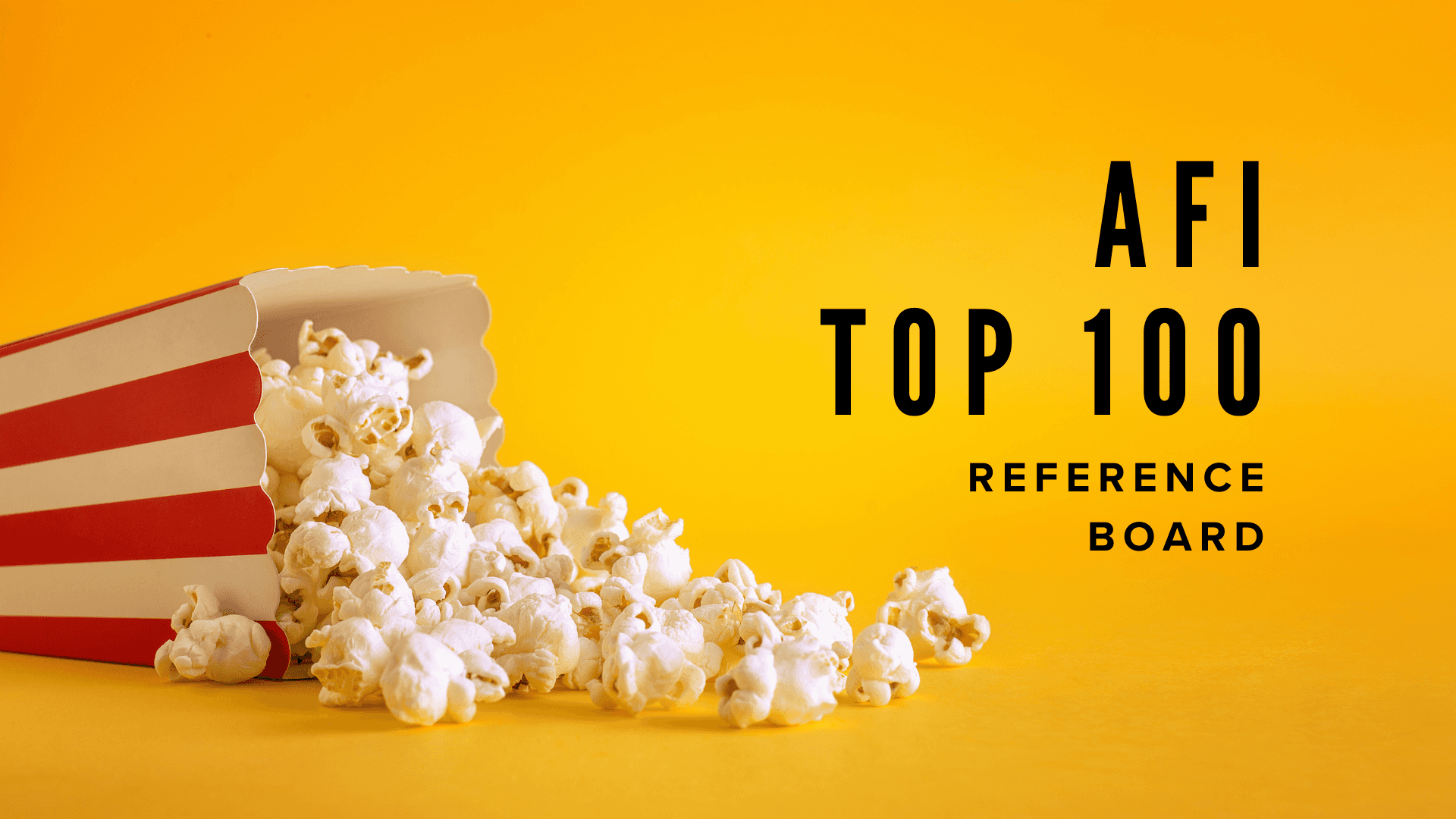 AFI's Top 100 Reference Board - grab some popcorn