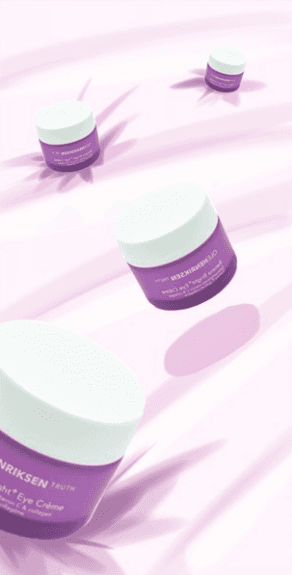 Multiple jars tumble together through a dreamlike, pink-hued environment