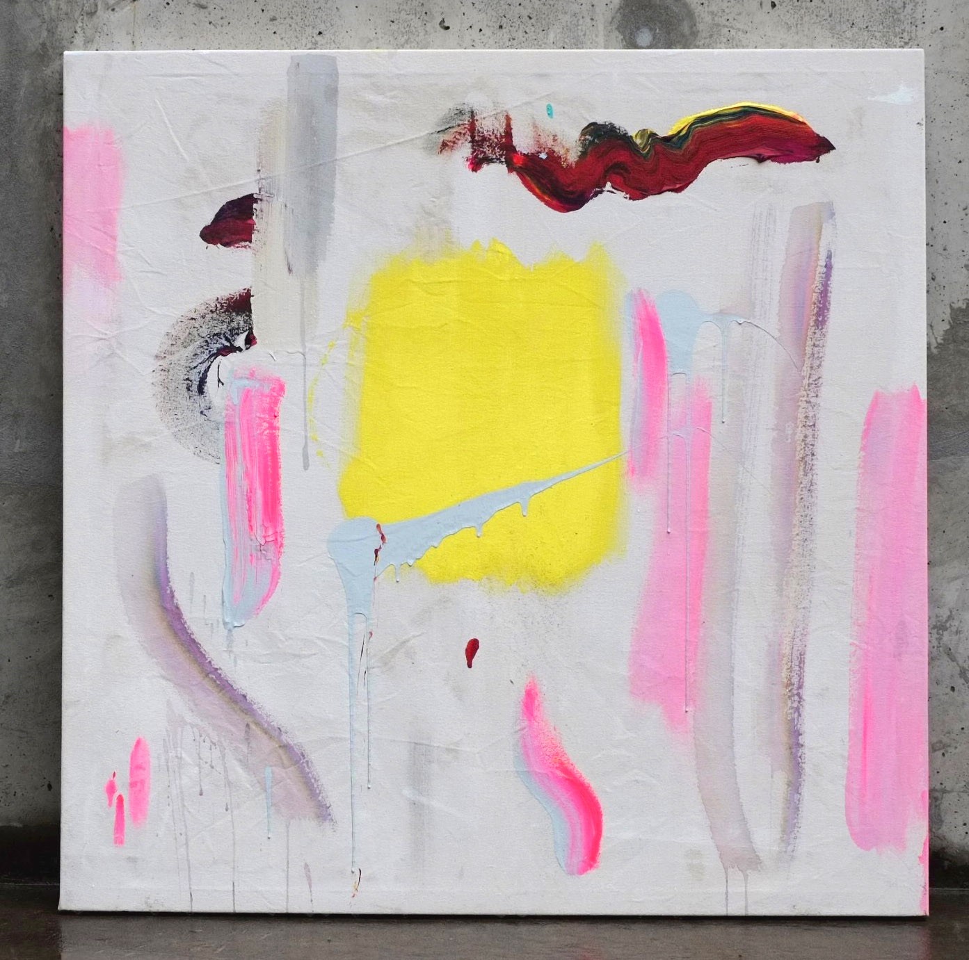 Goop Portal, Mixed Media on Canvas by Ben Weeks 