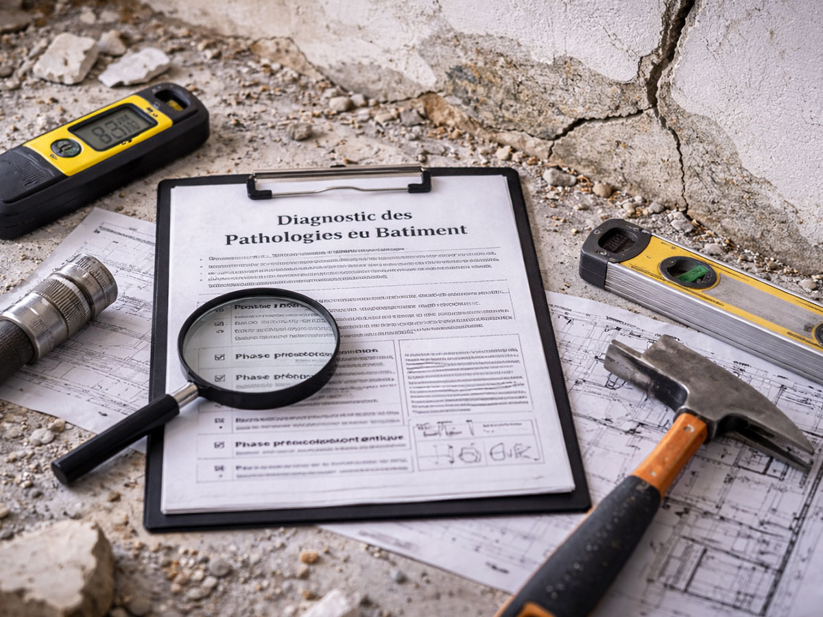 Diagnostic des pathologies du bâtiment avec analyse technique