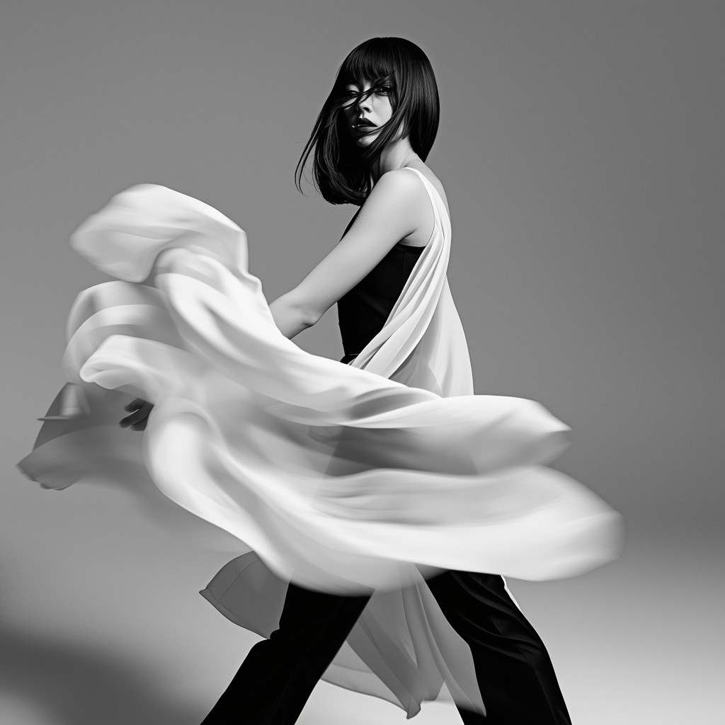 a black female model
