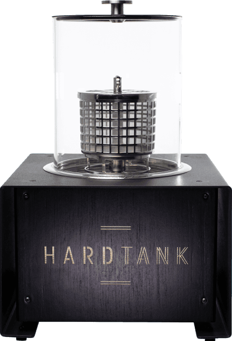 Hardtank Cold Brew System mit transparentem Glasbehälter und schwarzem Gehäuse