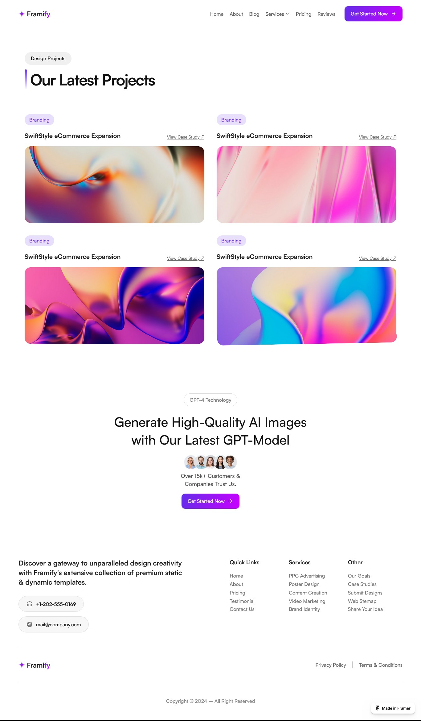 Framer Portfolio Page v10