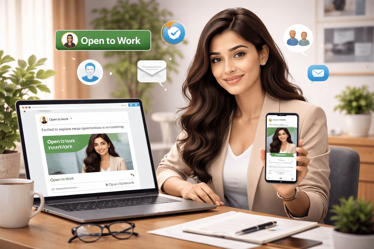 Open to Work Post on LinkedIn