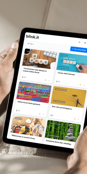 Lernplattform blink.it zur Begleitung von Selbstlernen und Blended Learning im E-Learning