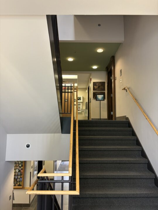 Interior staircase inside of Roeland Park Court, Kansas