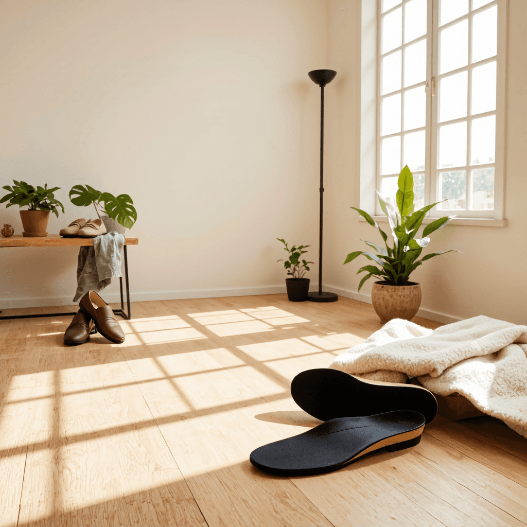 product photography of shoe insoles