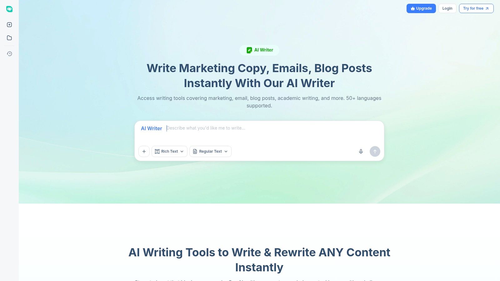 HIX.AI – HIX Writer (Free tier)