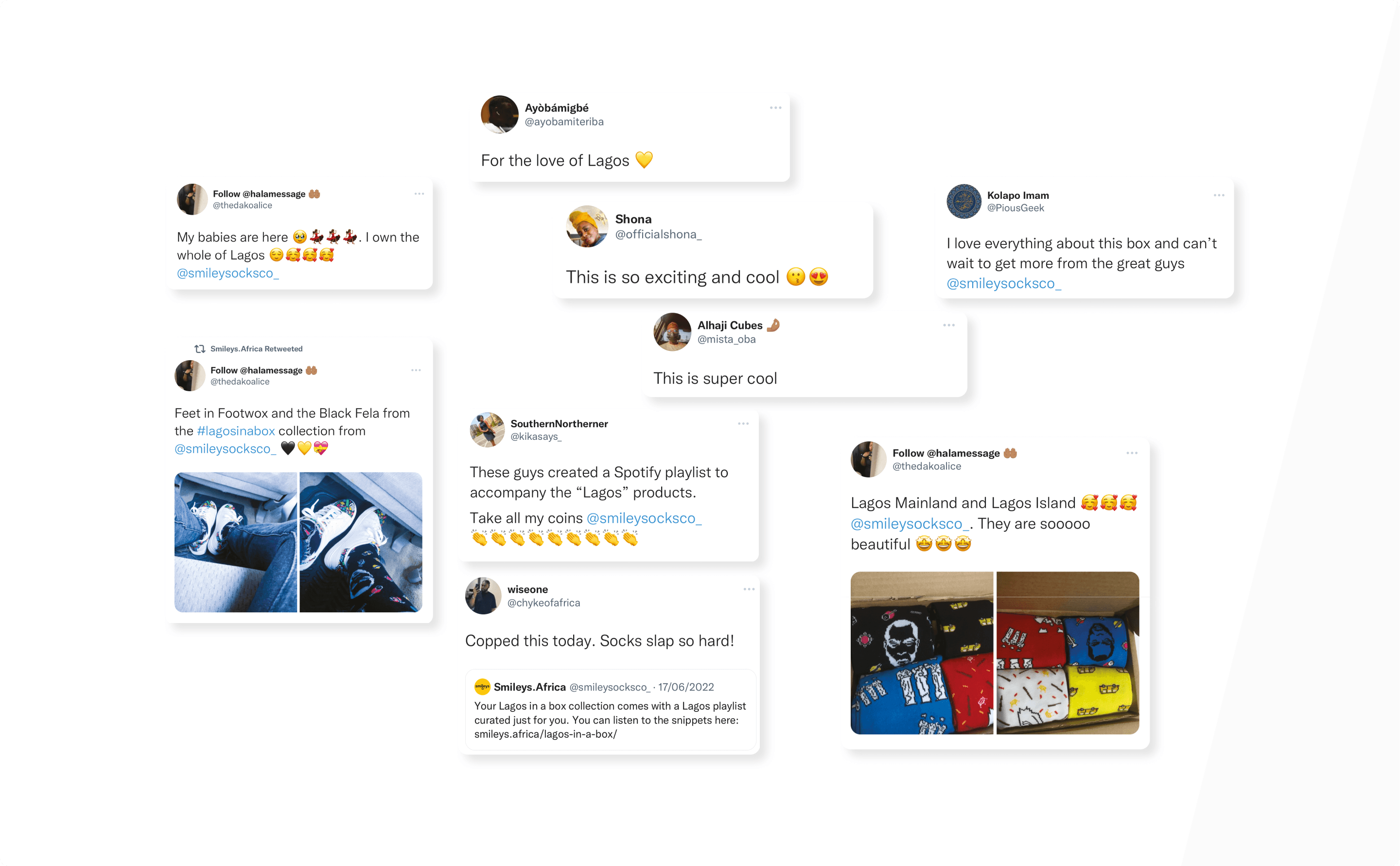 Twitter feedback from customers
