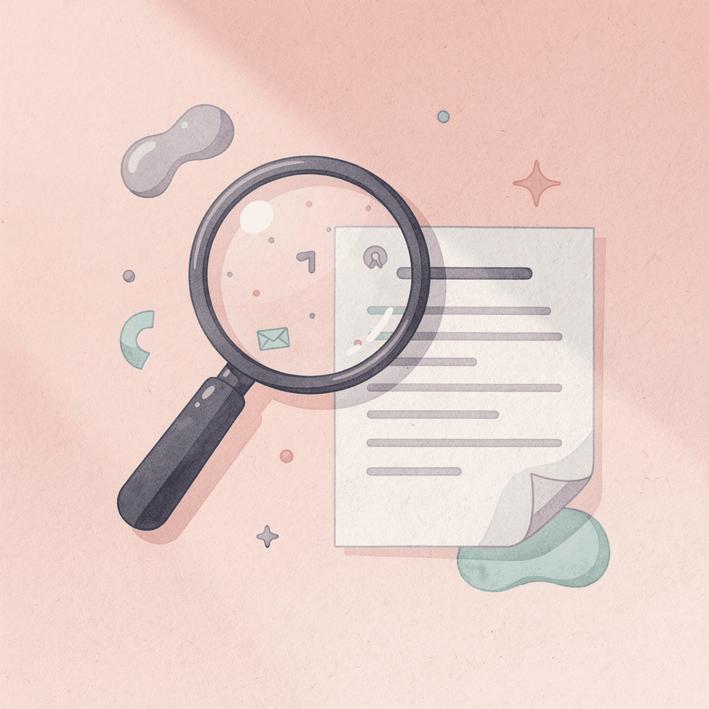 Magnifying glass examining SAT scores representing analysis of college admission data