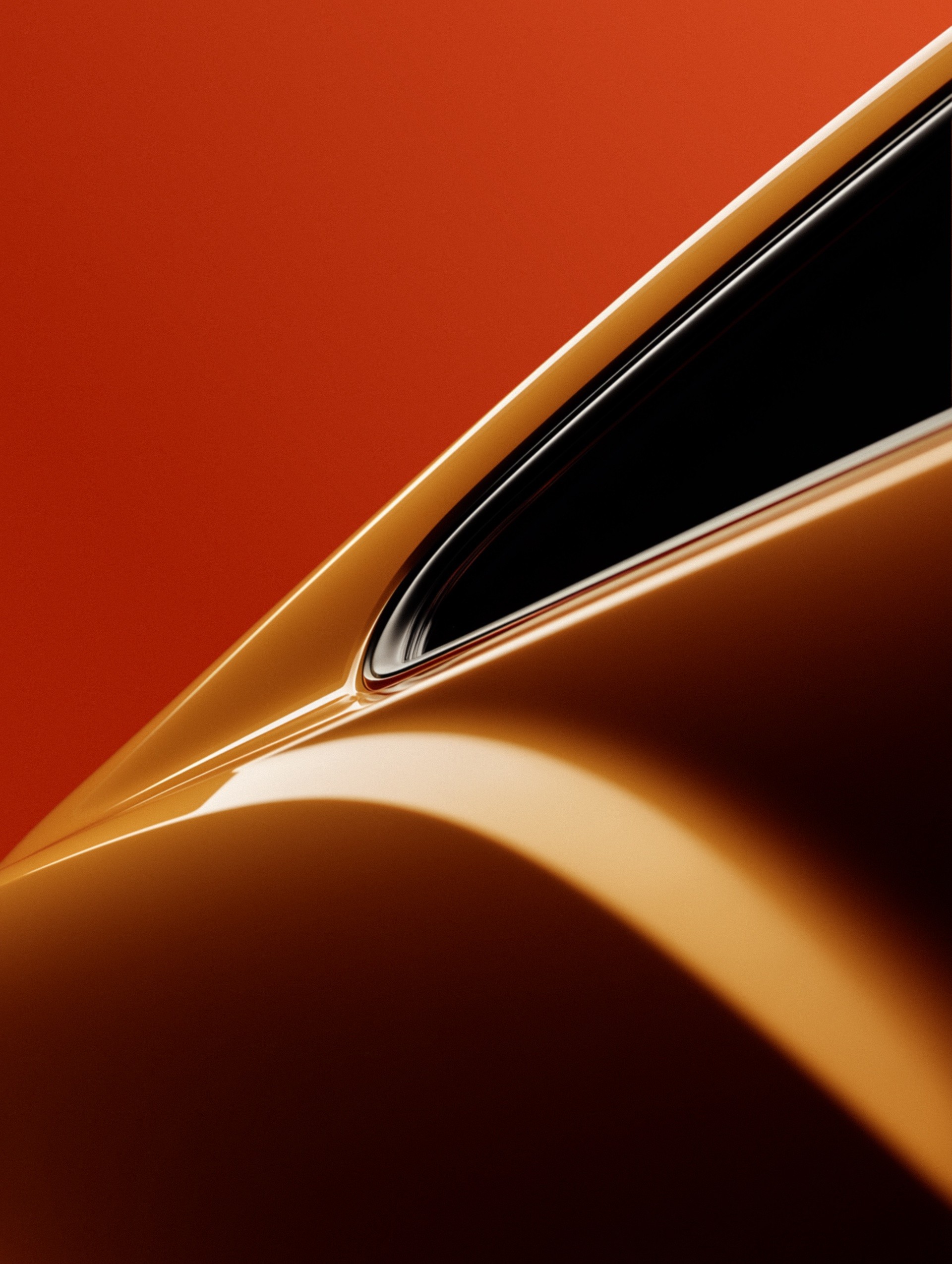 Automotive detail with warm curves