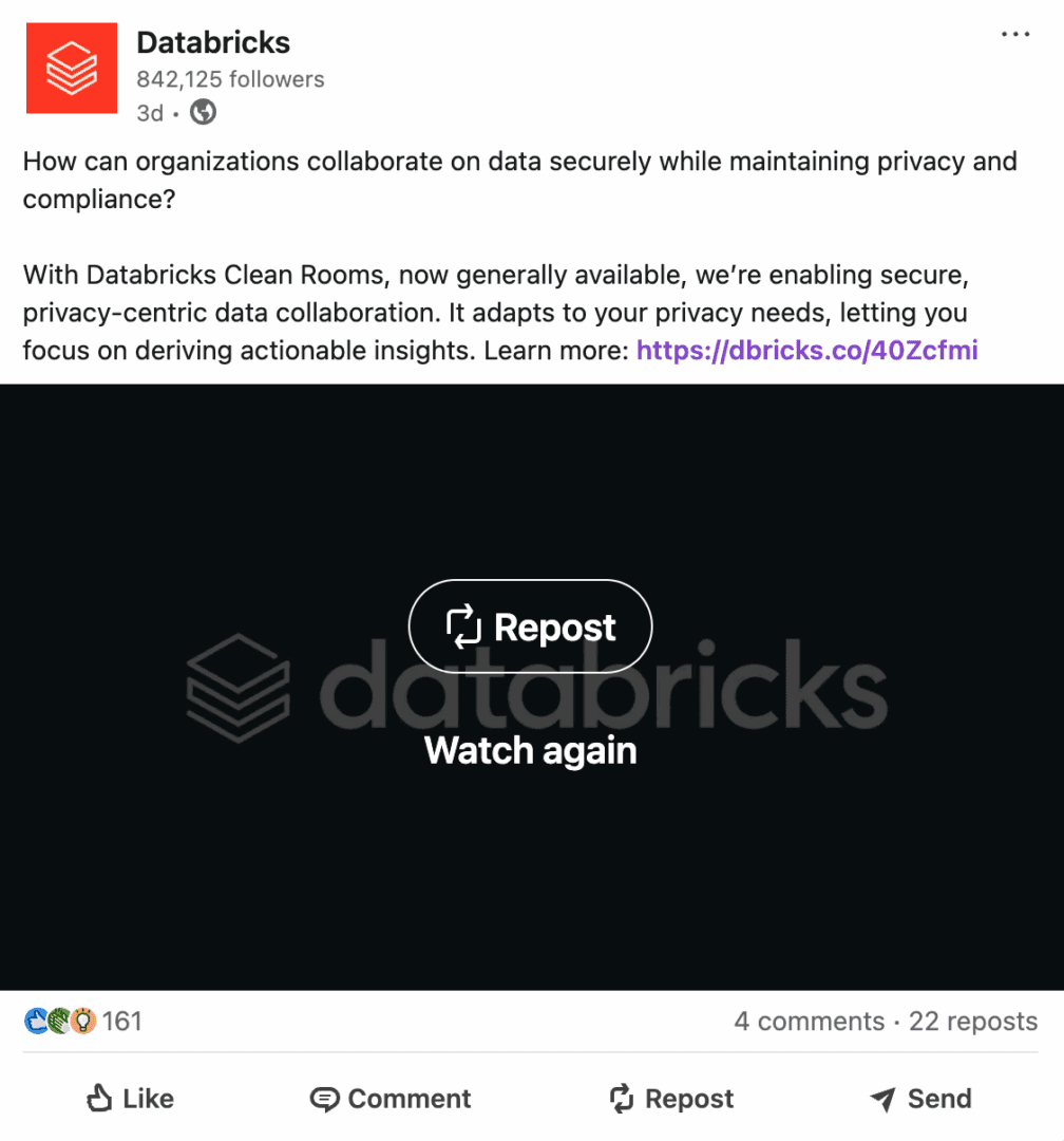 Marketing Spotlight: Databricks social media