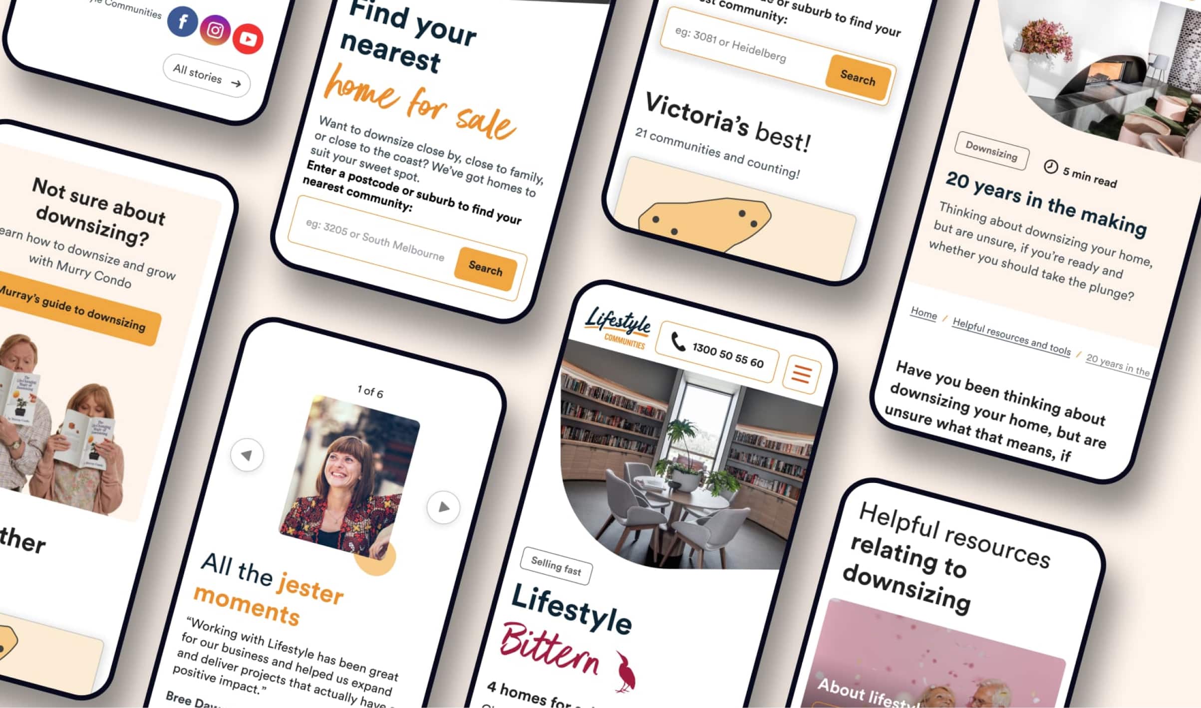 Lifestyle Communities Mobile Design
