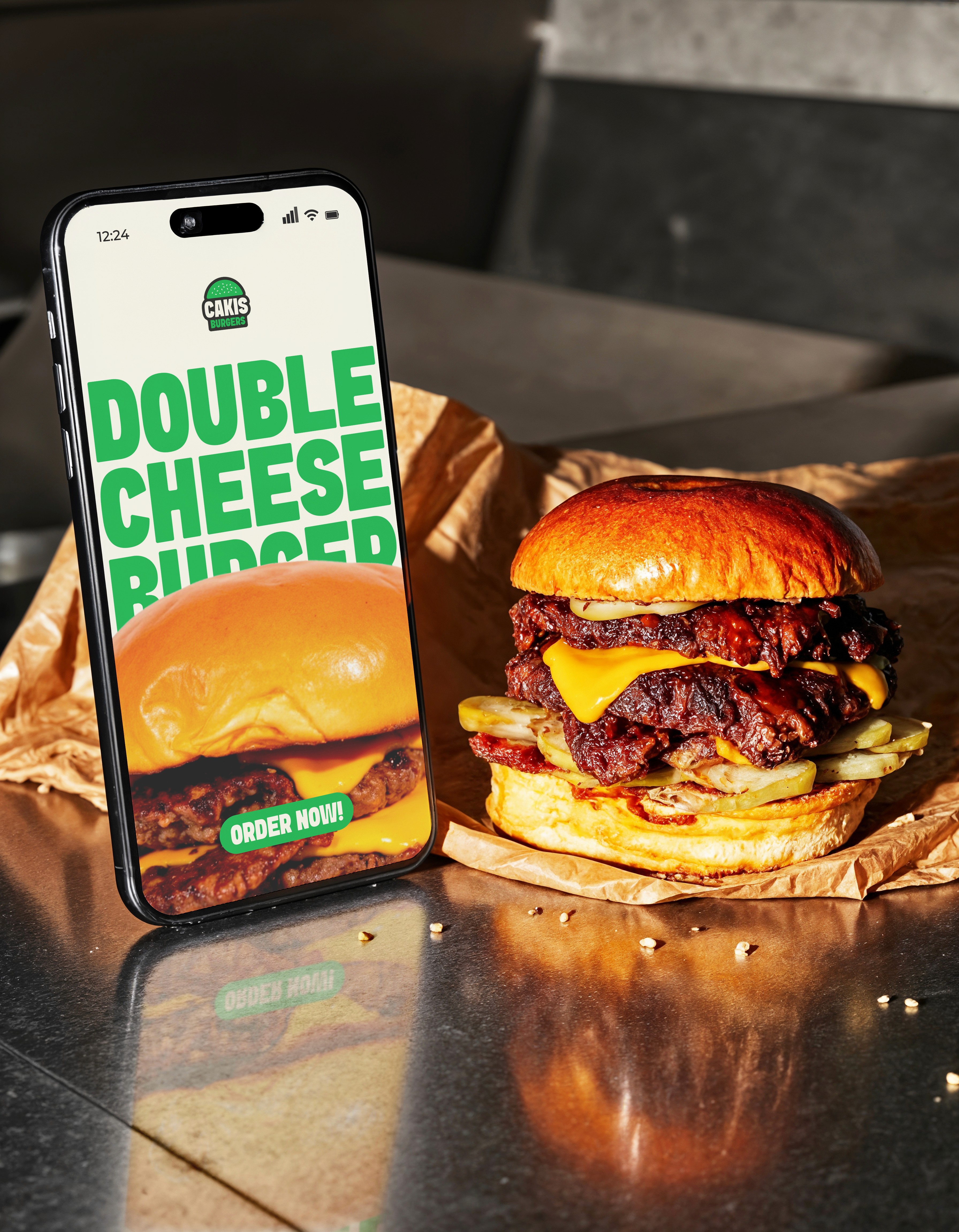 Burger mockup