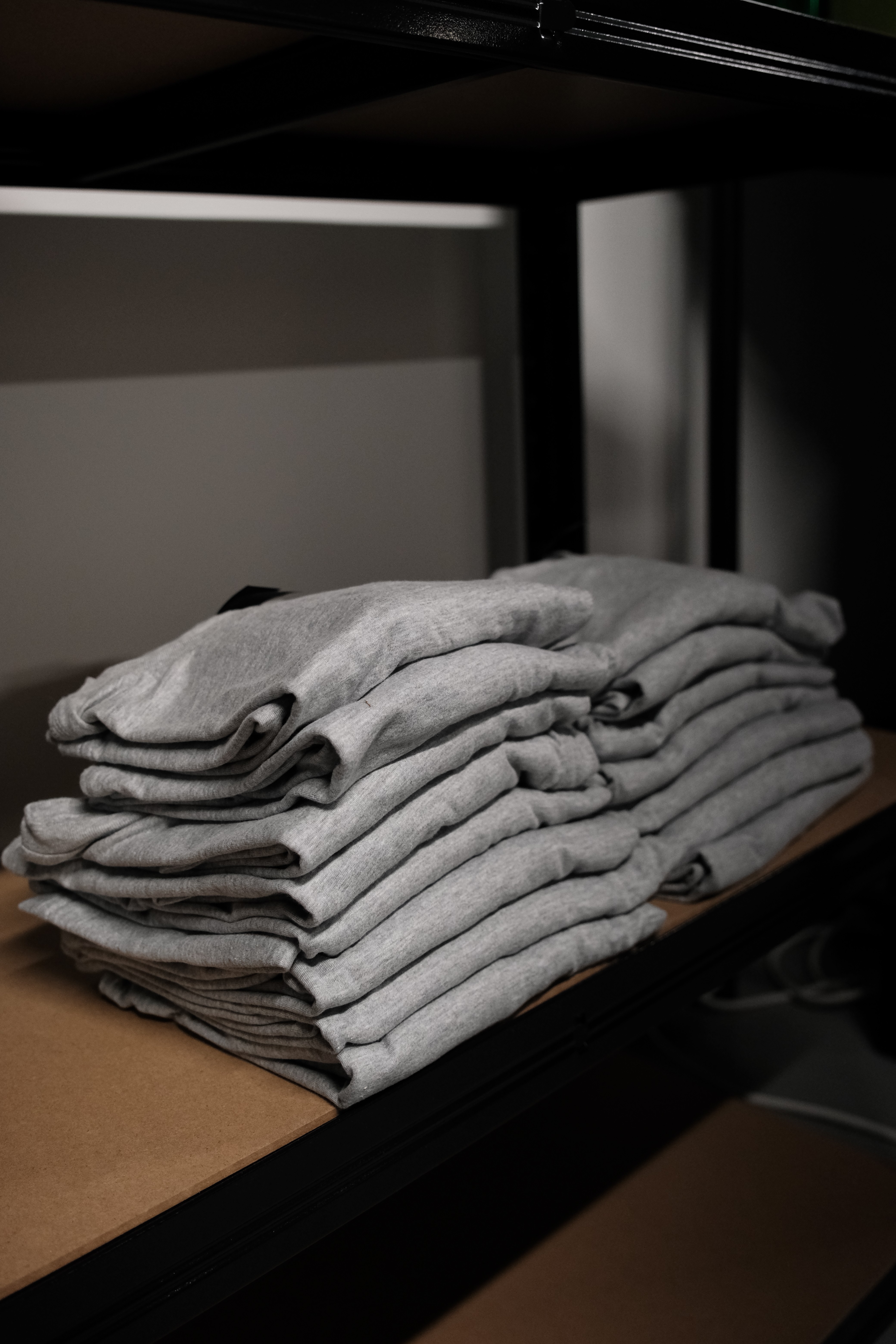 stack of printed t shirts