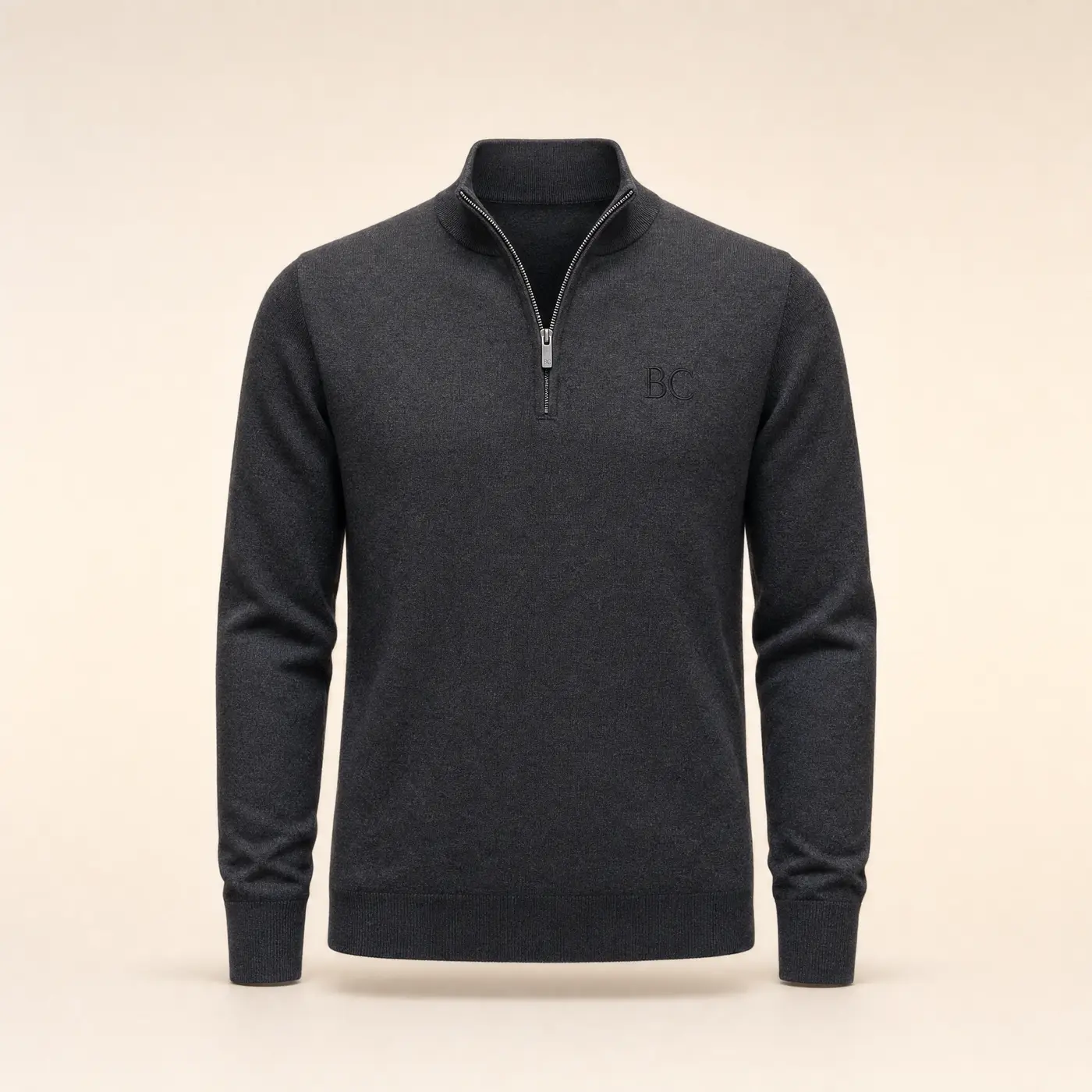 Charcoal BC Merino Quarter-Zip