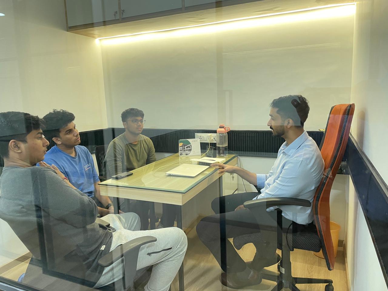 A group of friends at a coffee shop