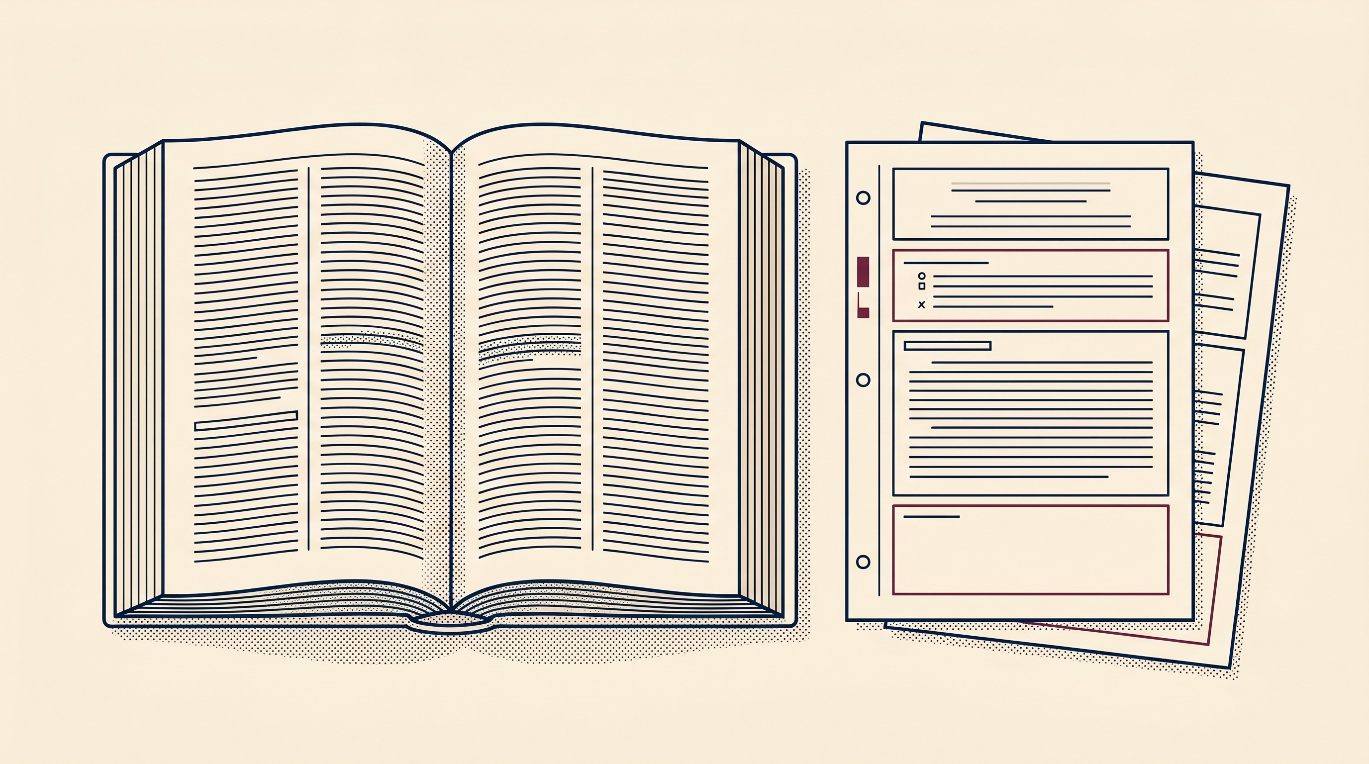 Casebook with structured brief pages