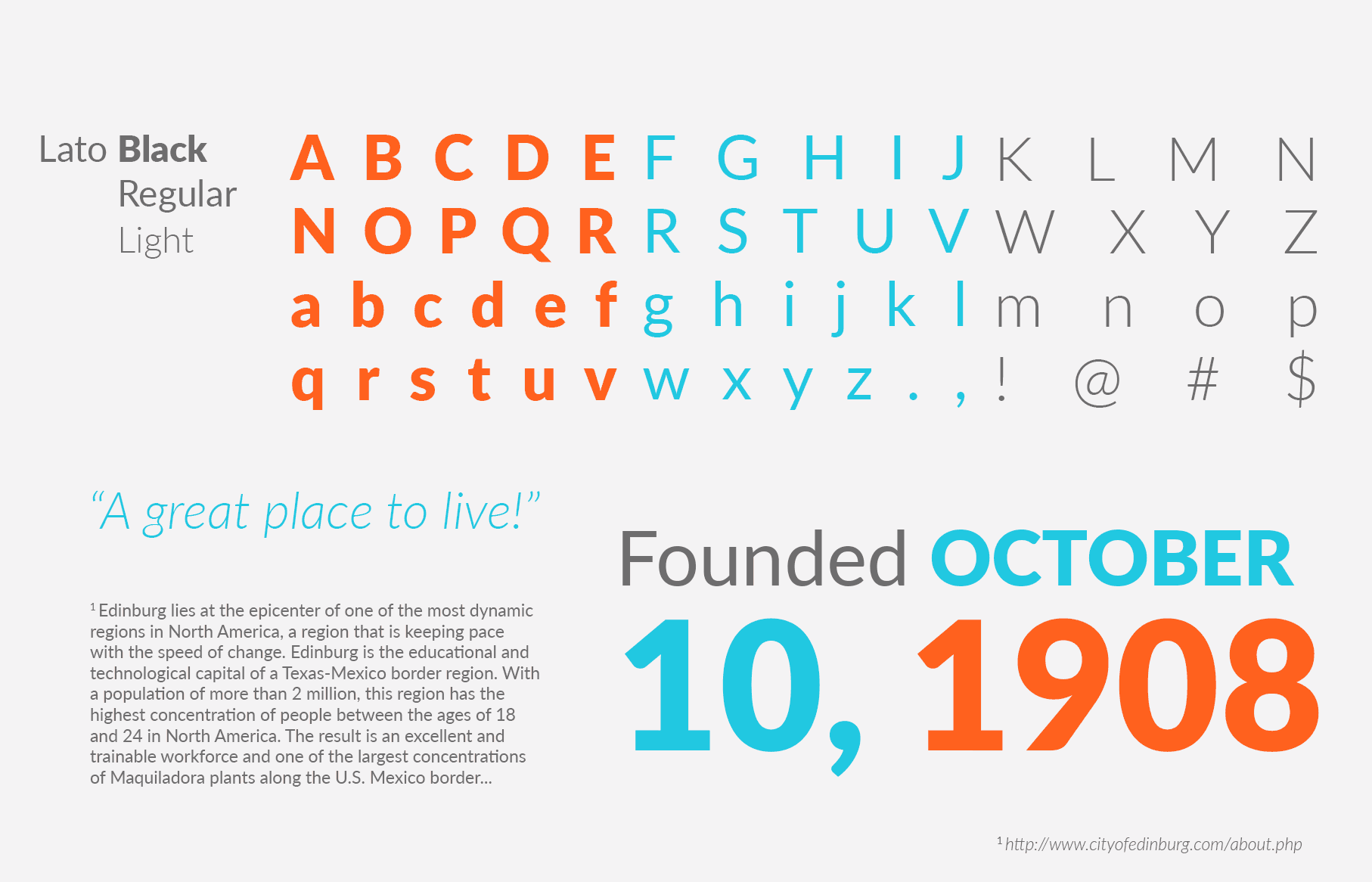 Typography for branding pitch