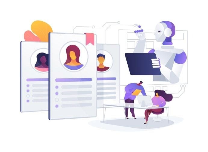 A diagram illustrating how JobHire AI works in the job search process.