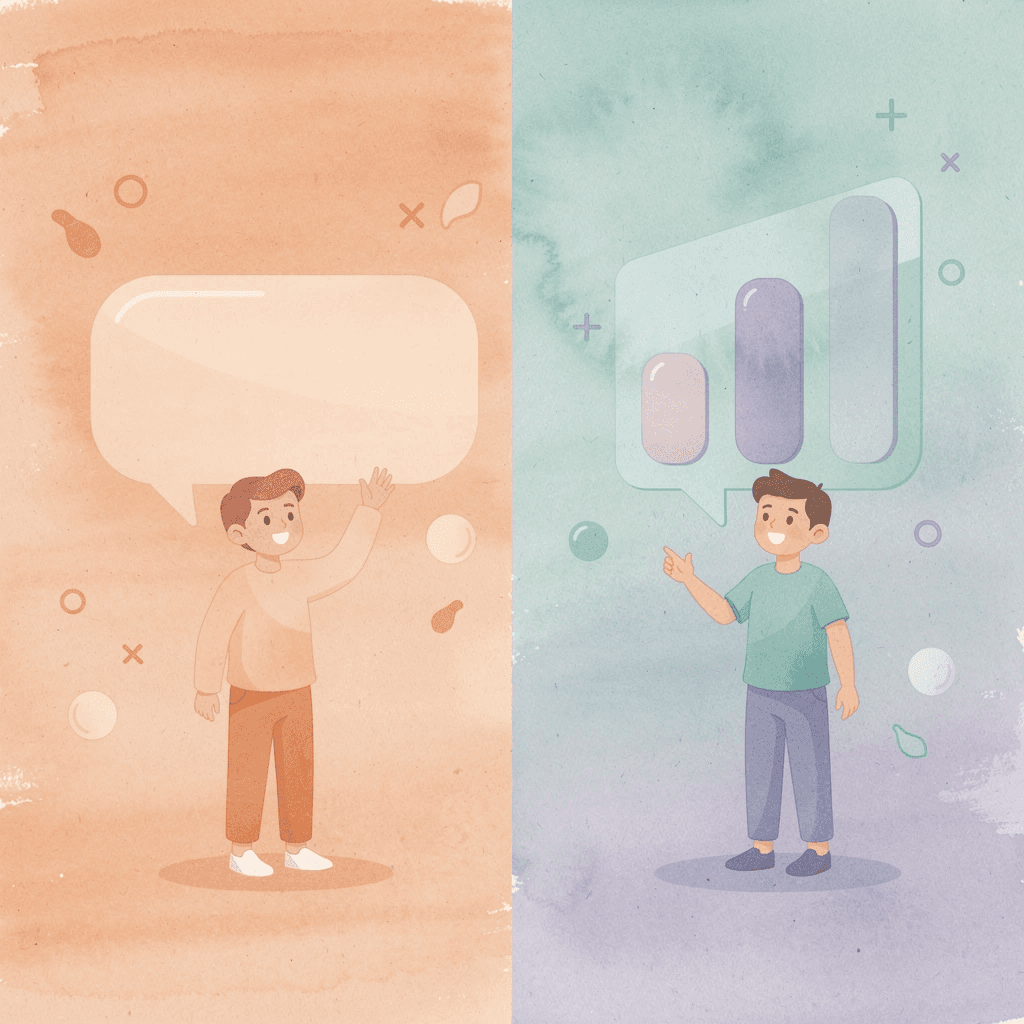 Split scene comparing traditional SEO agency risk versus validation approach