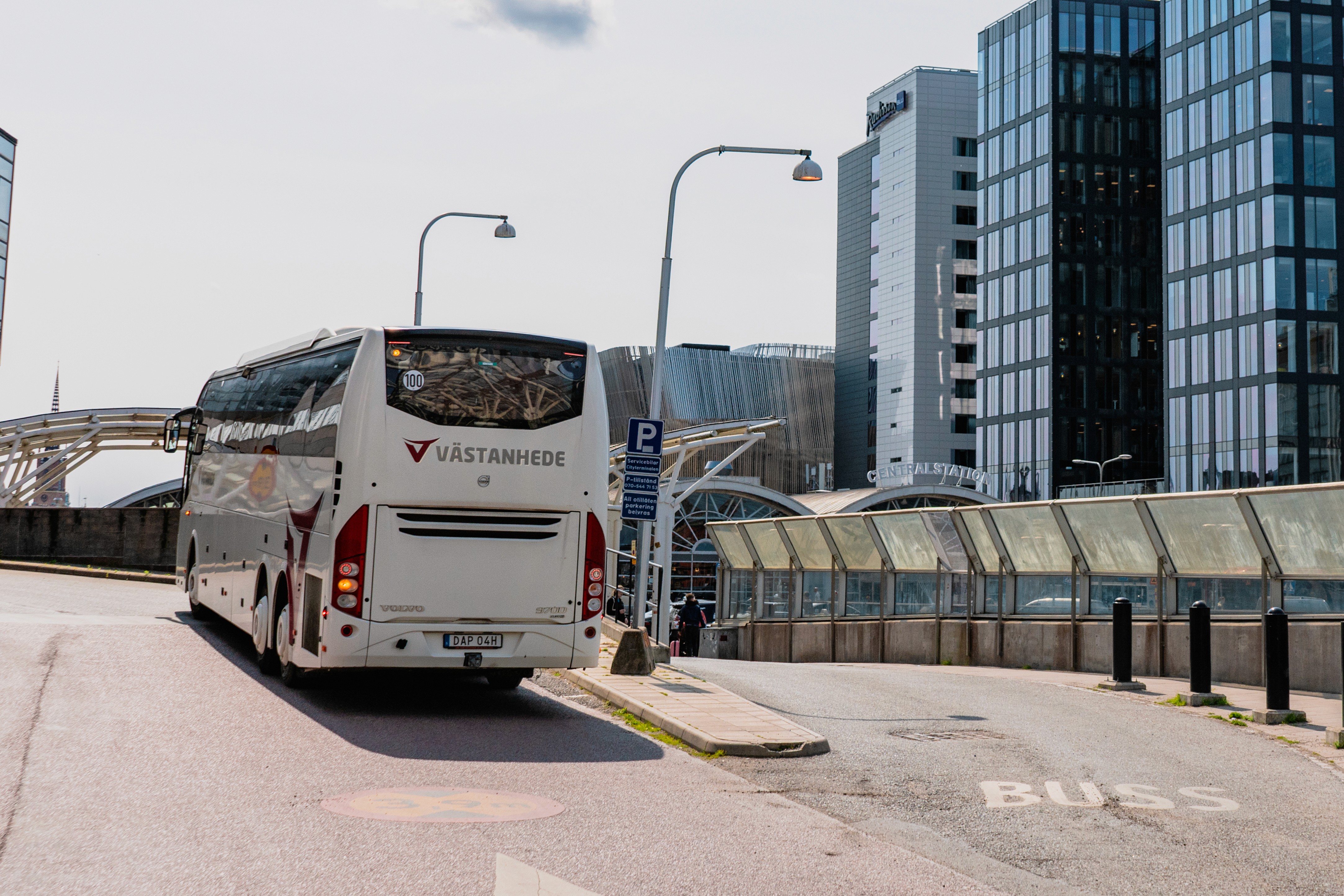 bild på trafik buss