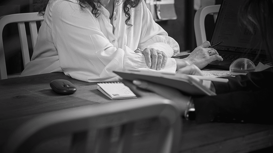 Portrait of work at the studio