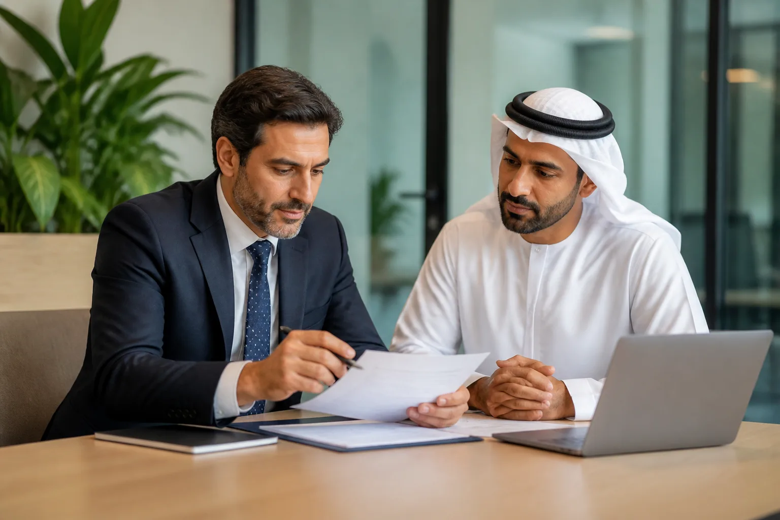 Redomiciliation of a Foreign Company to the UAE beside a Dubai trade license document and