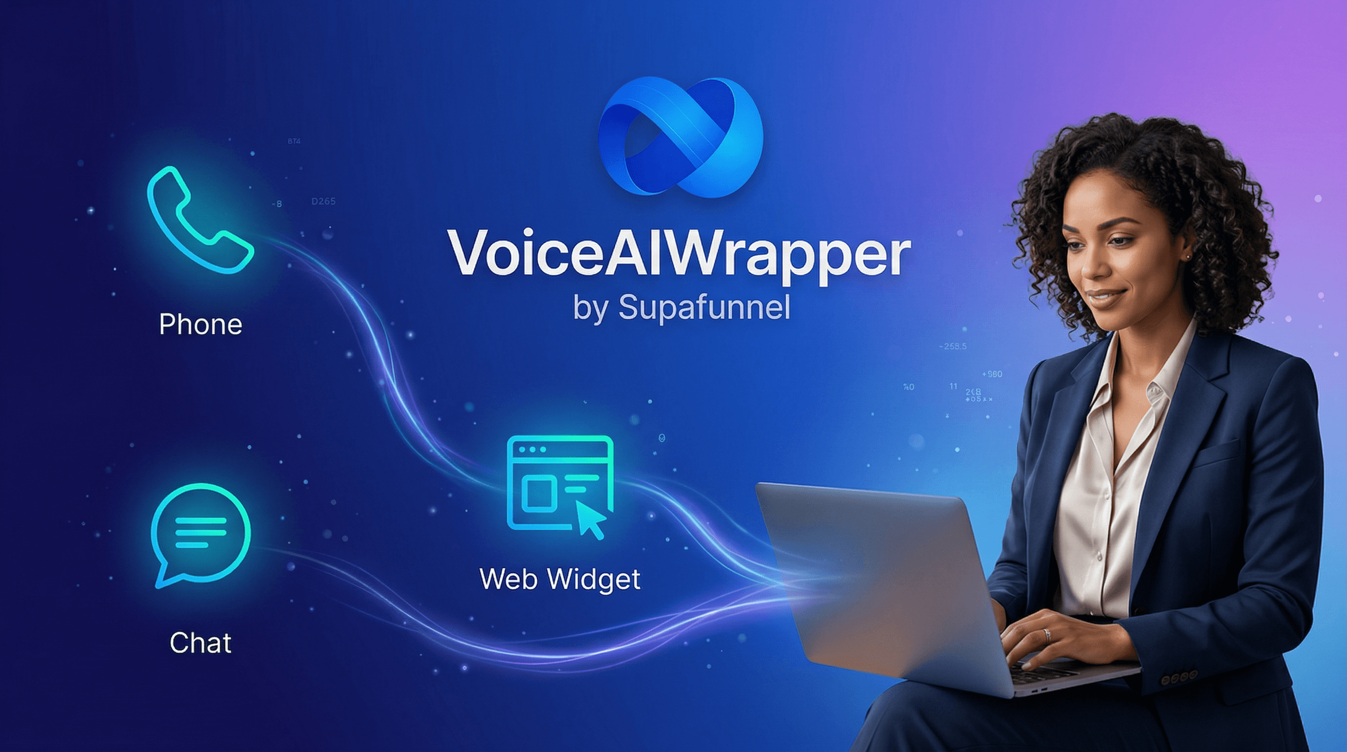 AI voice agents qualify leads on phone, chat, and web widget, sync to CRM with live transfer capability, white-label Vapi, Retell, and ElevenLabs under your brand | VoiceAIWrapper