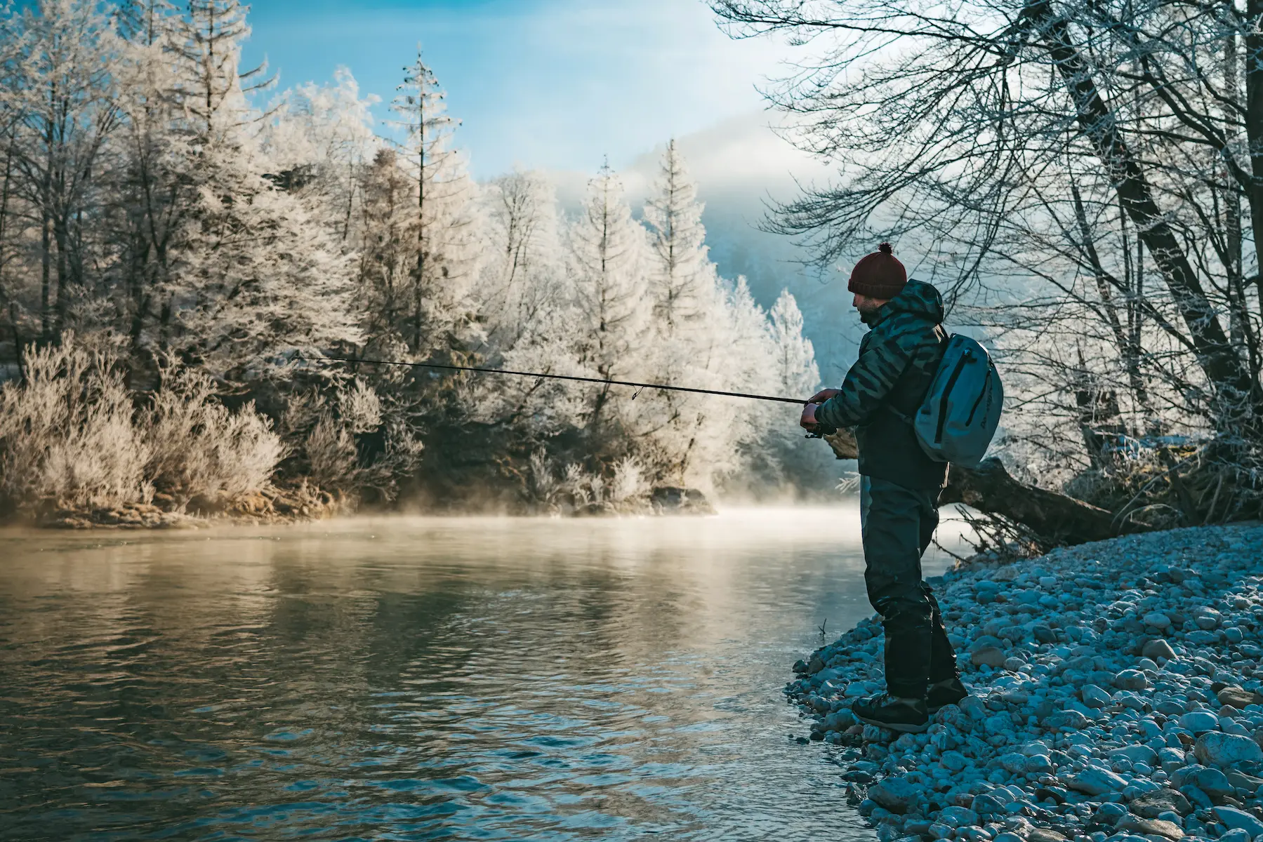 Most na Soči winter fishing