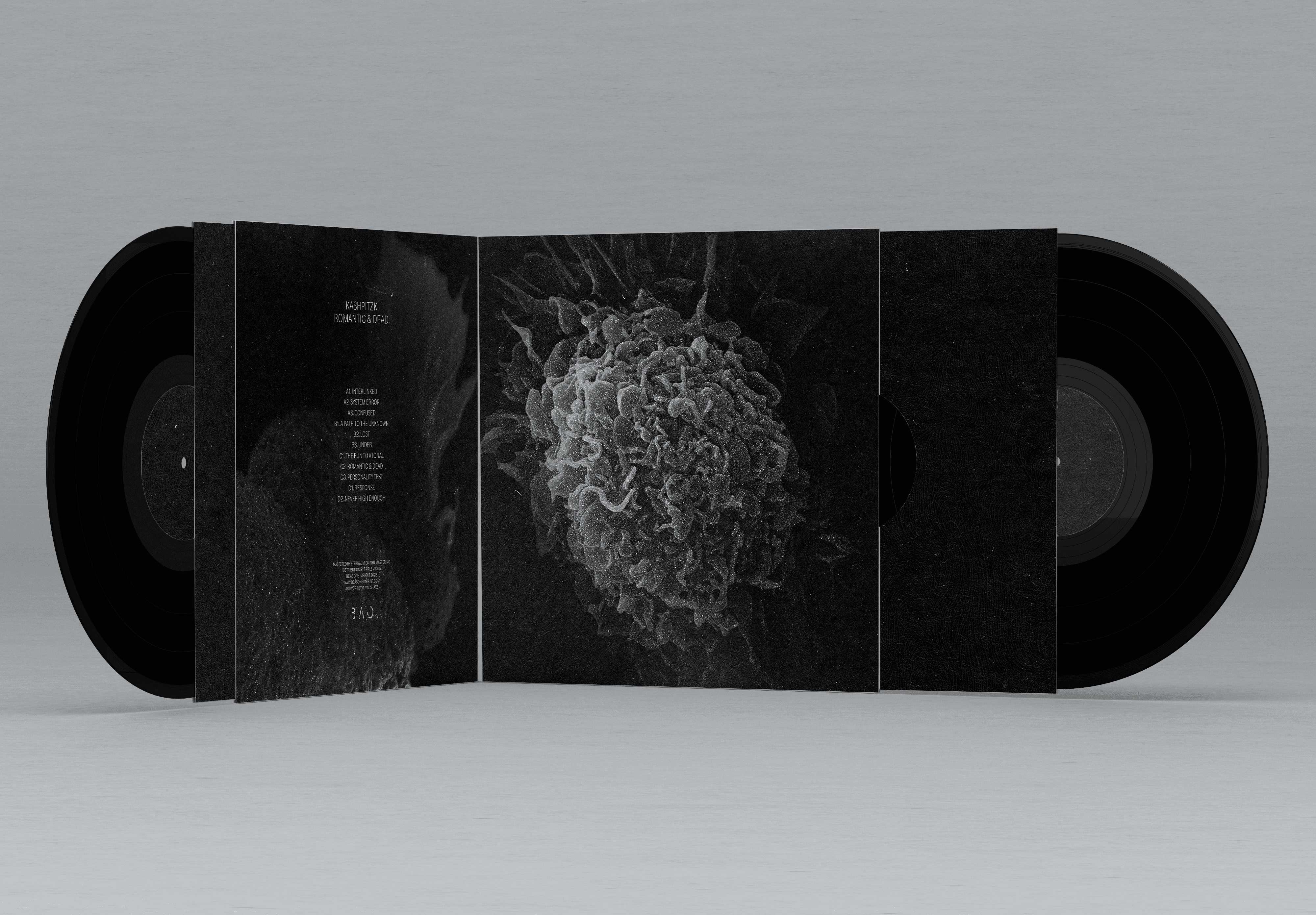 front view of the design of the record