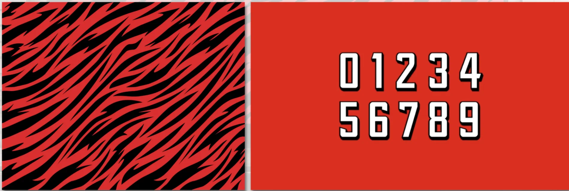 Perth Wildcats red and black fur texture