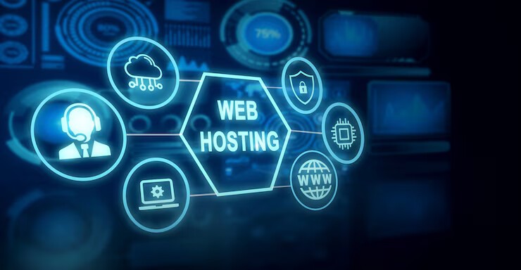 Illustration of web hosting