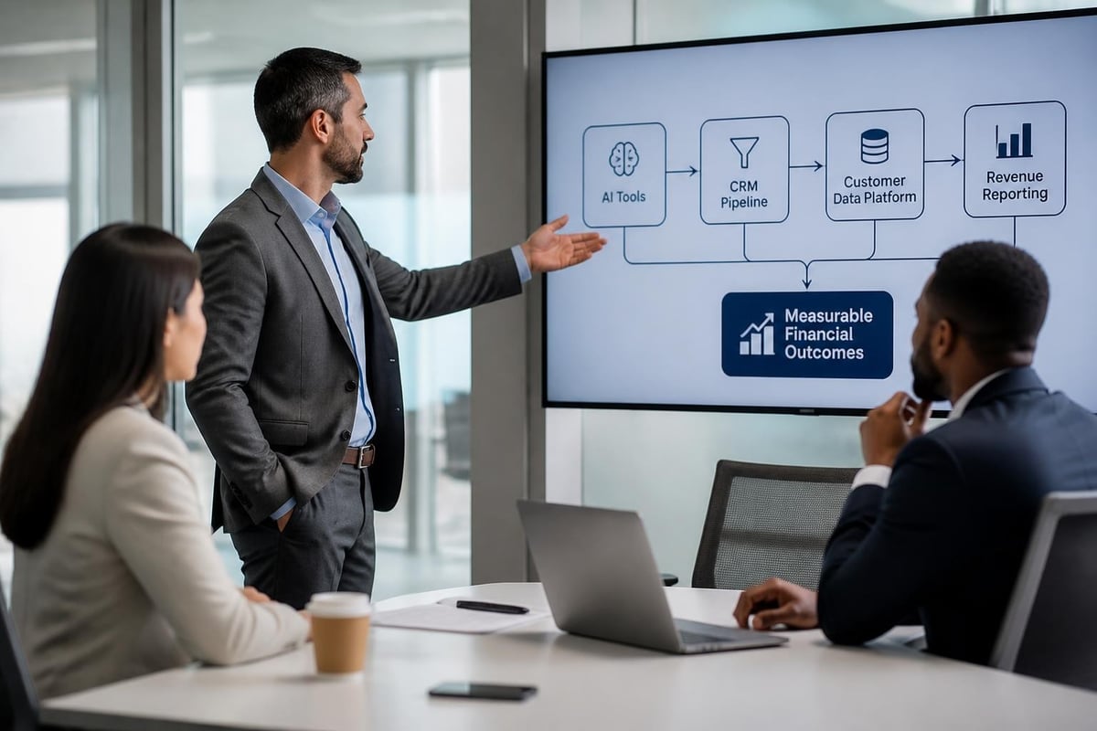AI integration workflow connecting to revenue systems