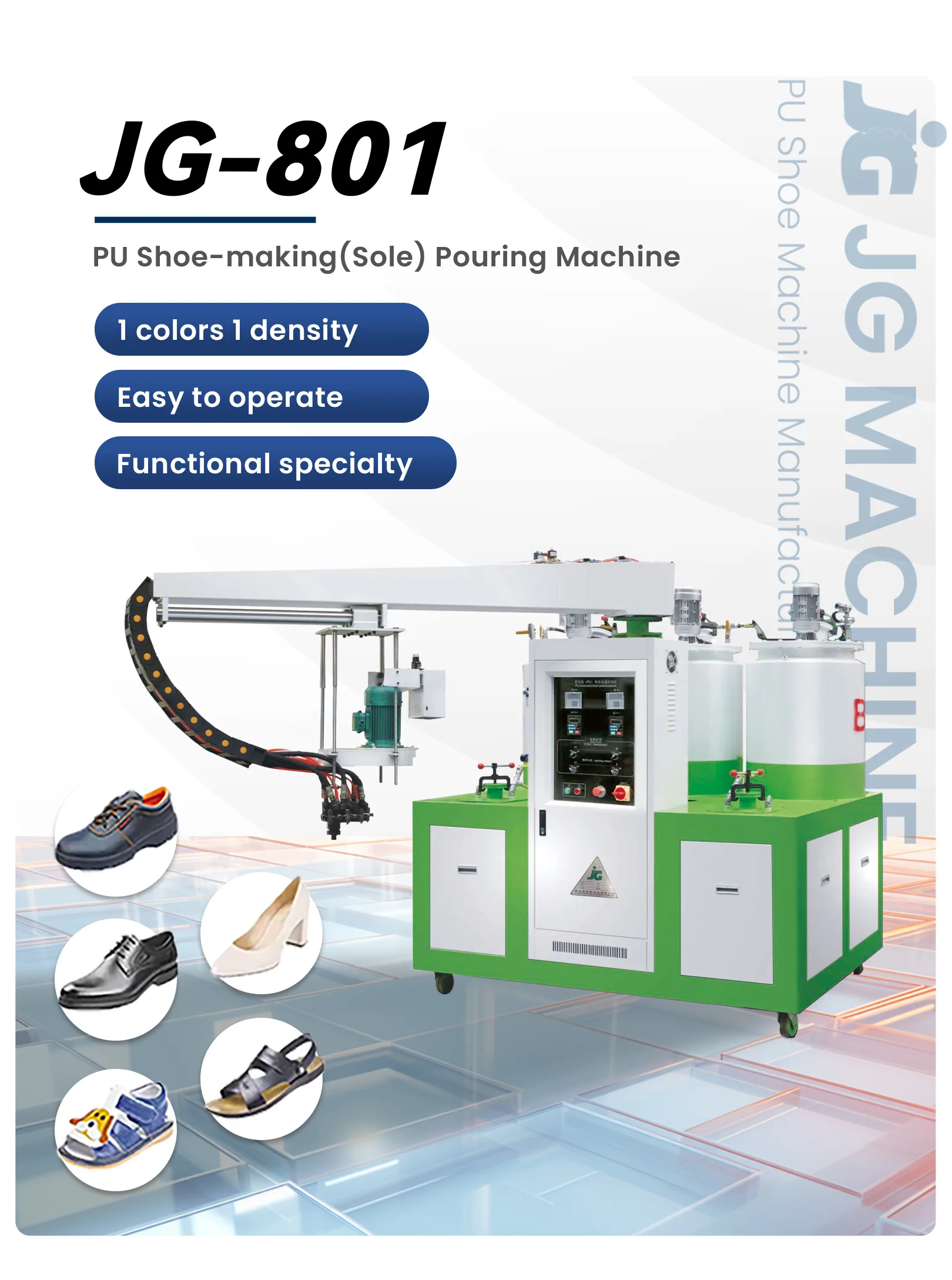 JG-802 machine workshop full view