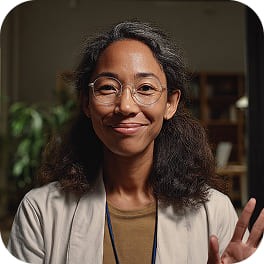 Portrait of a smiling female doctor.
