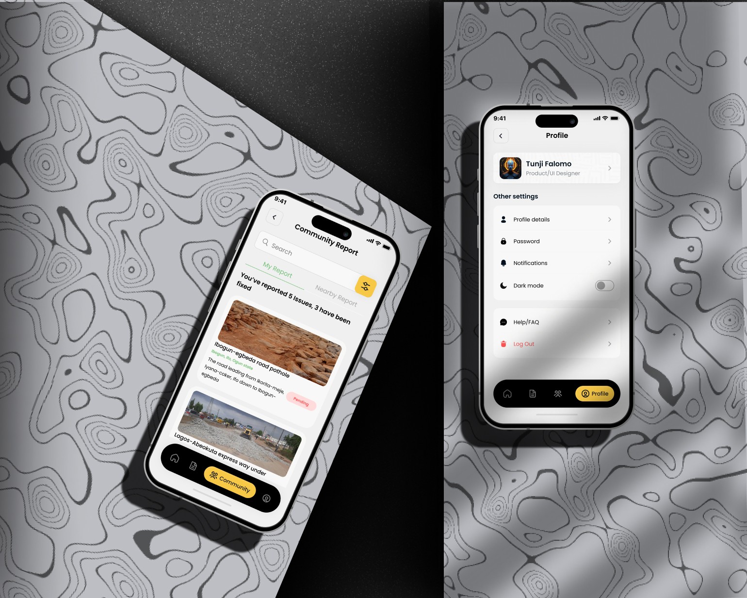 Project showcase laptop mockup