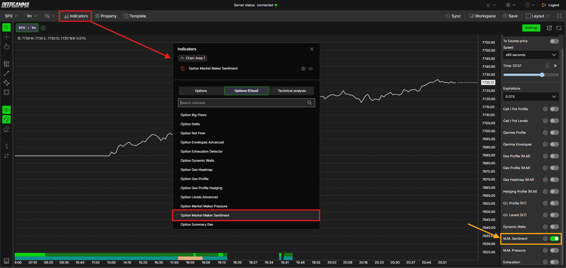 Option Market Maker Sentiment - DeepGamma Web. How to Add Option Market Maker Sentiment screenshot 2.