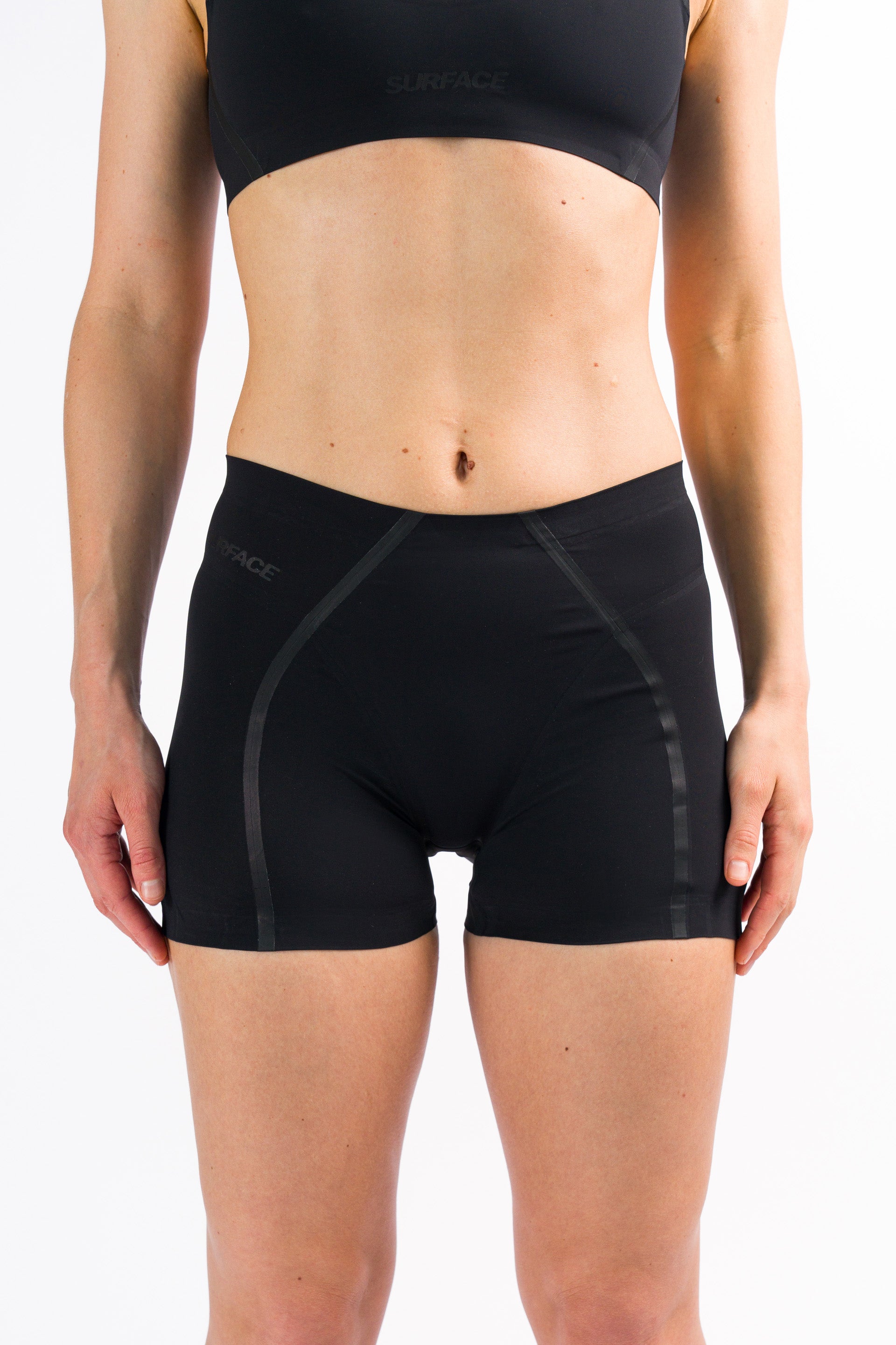 Twilight Black Swim Shorts Bikini Bottoms 02 Front