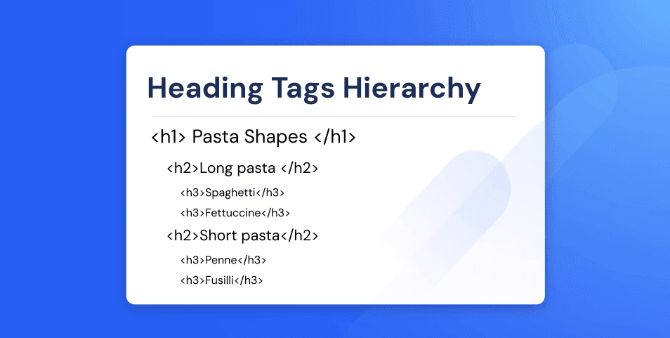 HTML heading tags example displaying H1 to H6 usage and visual output structure