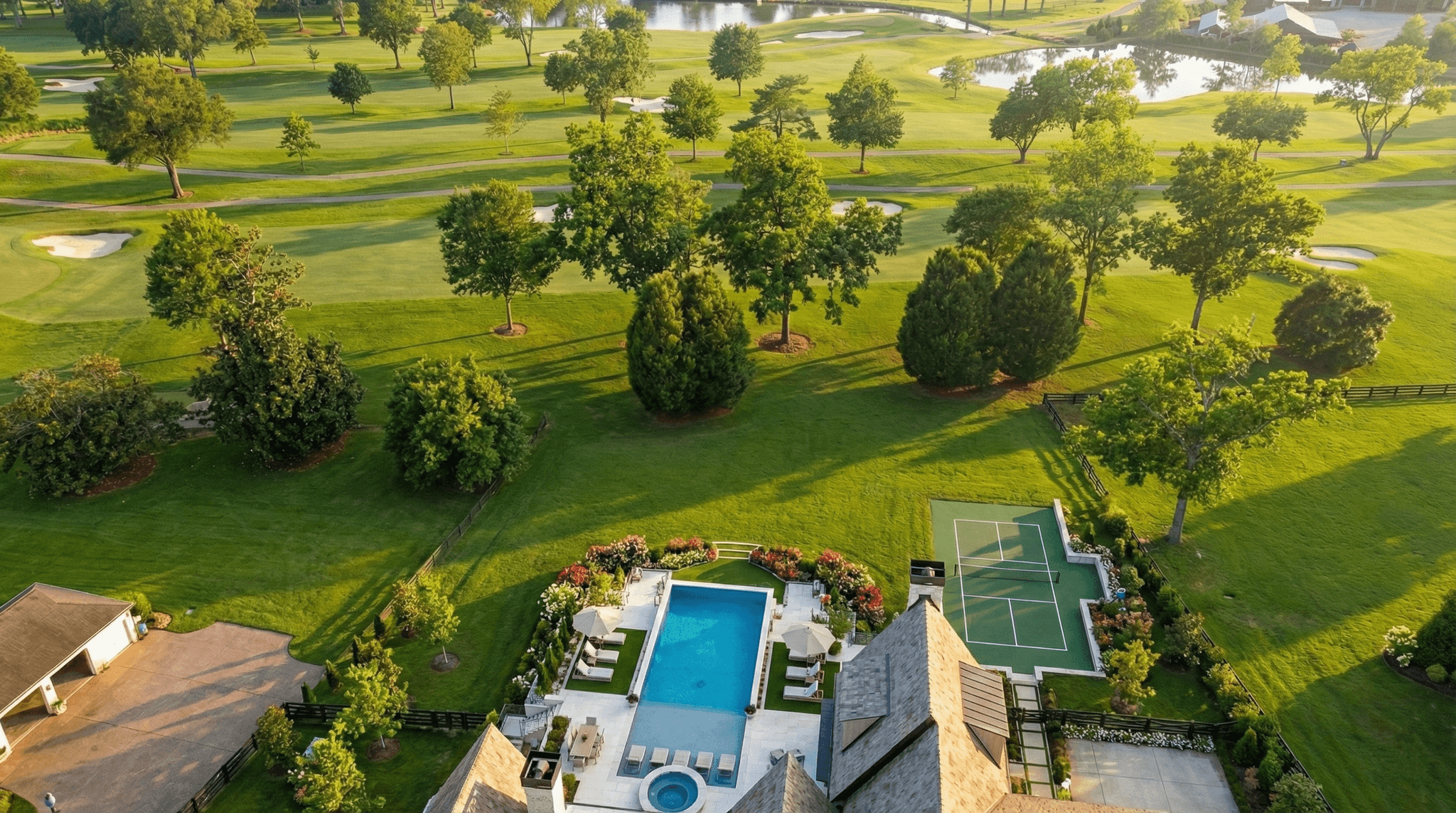a cobblestone street lined with tables and chairs
