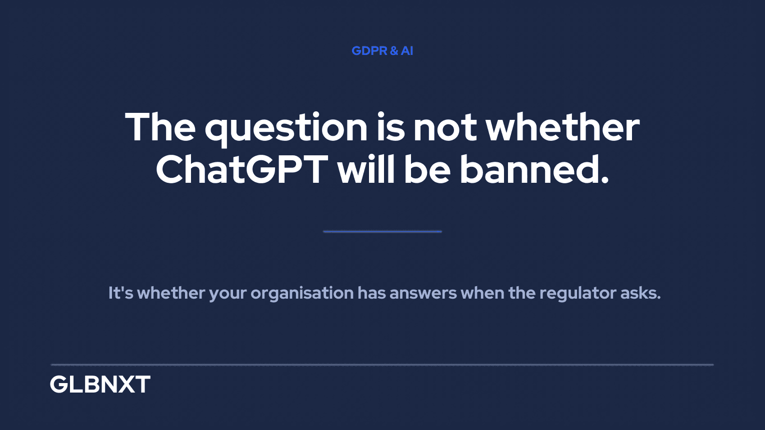 ChatGPT and GDPR compliance